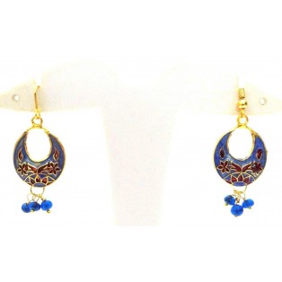 Meenakari Minakari Enamel Jhumka Jhumki Handmade Earrings Jewelry Drop Long AE93